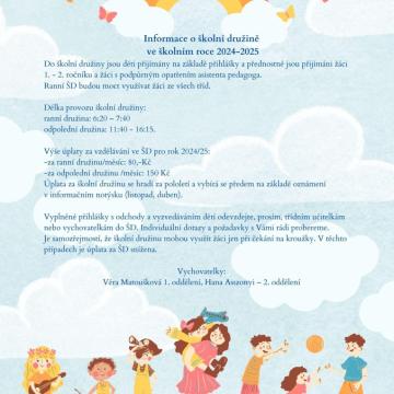 Blue Colorful Daycare Center Stationery Page Border A4 Document